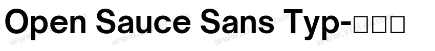 Open Sauce Sans Typ字体转换